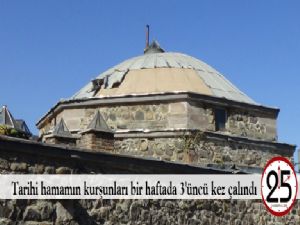 Tarihi hamamın kurşunları bir haftada 3'üncü kez çalındı