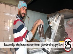 Fenomenliğe aday lavaş ustasının videosu gülmekten kırıp geçiriyor