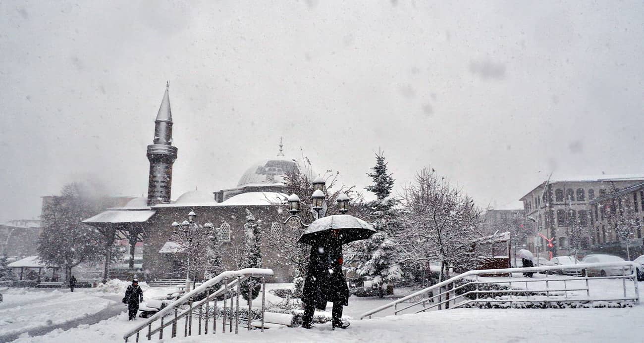 Erzurum’da okullara 1 günlük kar tatili