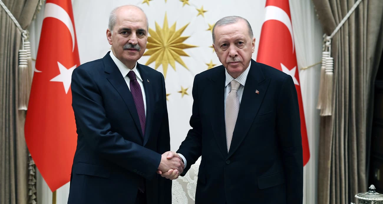 Cumhurbaşkanı Erdoğan, TBMM Başkanı Kurtulmuş’u kabul etti