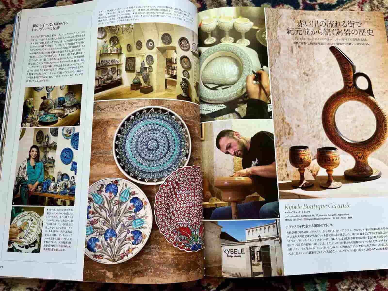 Japonya’nın seyahat dergisi Kütahyalı çini sanatçısına yer verdi