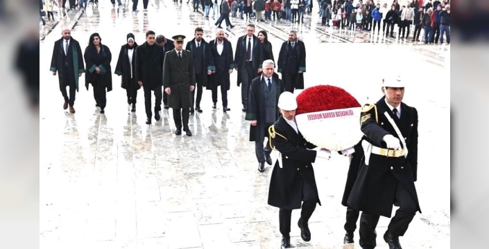 Erzurum Barosu’ndan Anıtkabir’e anlamlı ziyaret