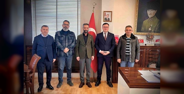 Erzurum Gazeteciler Cemiyeti’nden Kaymakam Kaldırım’a ziyaret