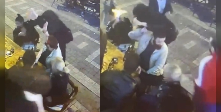 Kadıköy’de dehşet anlarının görüntüsü ortaya çıktı... Genç kadının yüzünü böyle yaktı