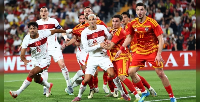 Kadıköy'de harika prova! Milliler, Dünya Kupası öncesi Kuzey Makedonya'yı farklı geçti